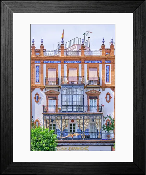 Framed Print : Traditional house at Triana district. Seville, Andalusia. Spain Framed Print : Traditional house at Triana district. Seville, Andalusia. Spain