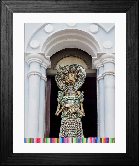 Framed Print : La Catrina, symbol of the Day of the Dead, Merida, Yucatan State, Mexico