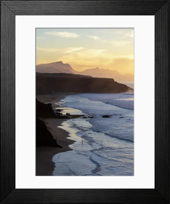 Framed Print : Playa de Pared at sunset, Fuerteventura, Canary Islands, Spain Framed Print : Playa de Pared at sunset, Fuerteventura, Canary Islands, Spain