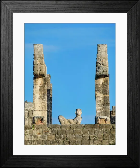 Framed Print : Chacmool Sculpture at the top of the Temple of the Warriors, Chichen Itza, Yucatan State, Mexico Framed Print : Chacmool Sculpture at the top of the Temple of the Warriors, Chichen Itza, Yucatan State, Mexico