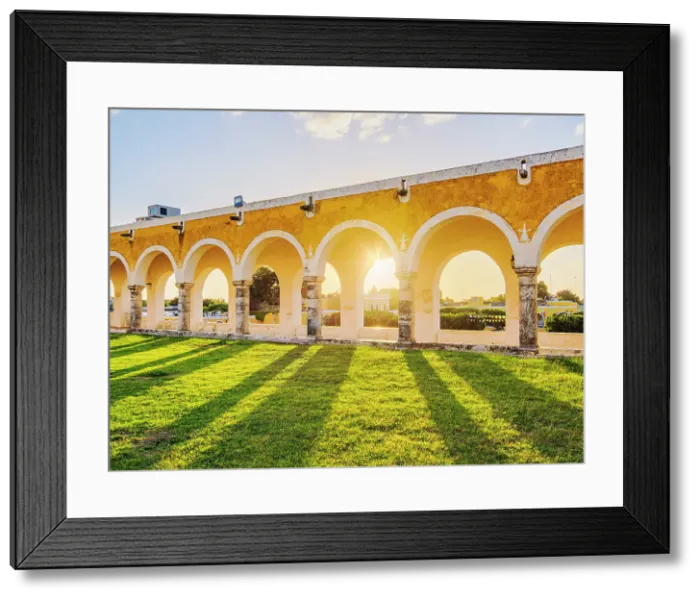 Framed Print : Convent of San Antonio de Padua at sunset, Izamal, Yucatan State, Mexico