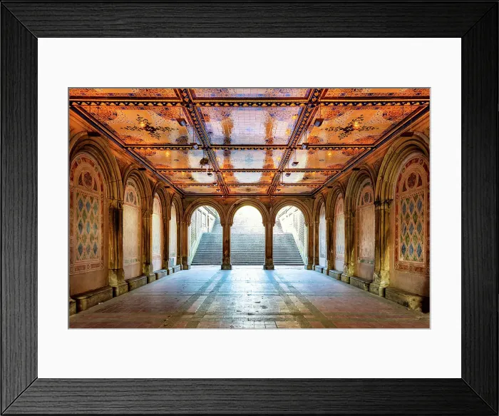 Framed Print : Bethesda Terrace, Central Park, Manhattan, New York City, New York, USA Framed Print : Bethesda Terrace, Central Park, Manhattan, New York City, New York, USA