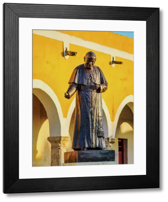 Framed Print : Pope John Paul II Monument at the Convent of San Antonio de Padua, Izamal, Yucatan State, Mexico Framed Print : Pope John Paul II Monument at the Convent of San Antonio de Padua, Izamal, Yucatan State, Mexico