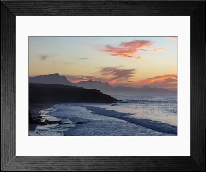 Framed Print : Playa de Pared at sunset, Fuerteventura, Canary Islands, Spain Framed Print : Playa de Pared at sunset, Fuerteventura, Canary Islands, Spain