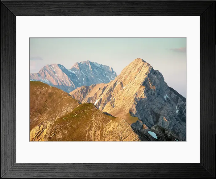 Framed Print : The mountain of Karwendel seen from the Hafelekar Peak, Tyrolean Alps, Innsbruck, Tyrol, Austria Framed Print : The mountain of Karwendel seen from the Hafelekar Peak, Tyrolean Alps, Innsbruck, Tyrol, Austria