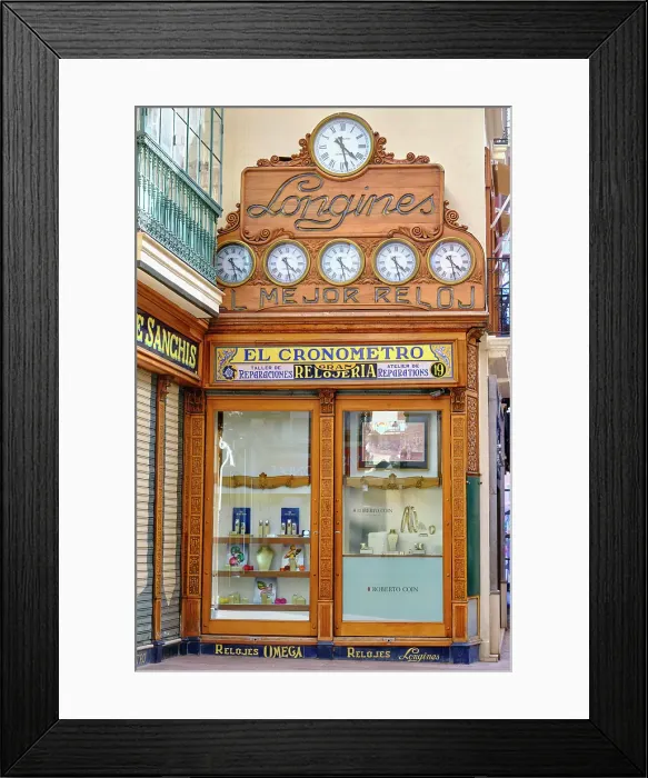 Framed Print : Calle Sierpes, the iconic pedestrian and commercial street of Seville. Andalusia, Spain Framed Print : Calle Sierpes, the iconic pedestrian and commercial street of Seville. Andalusia, Spain