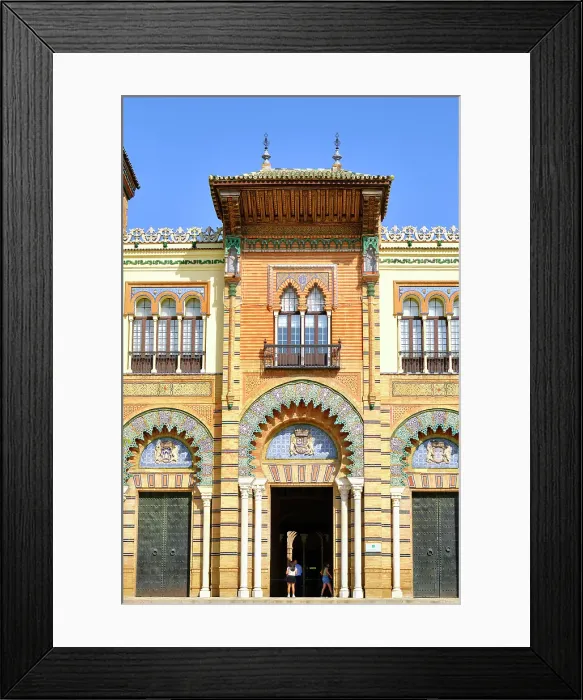 Framed Print : Museo de Artes y Costumbres Populares de Sevilla at Plaza de Espana, a plaza in the Maria Luisa Park. It was designed by architect Anibal Gonzalez and built in 1928 for the Ibero-American 1929 exhibition. Seville, Andalusia. Spain Framed Print : Museo de Artes y Costumbres Populares de Sevilla at Plaza de Espana, a plaza in the Maria Luisa Park. It was designed by architect Anibal Gonzalez and built in 1928 for the Ibero-American 1929 exhibition. Seville, Andalusia. Spain