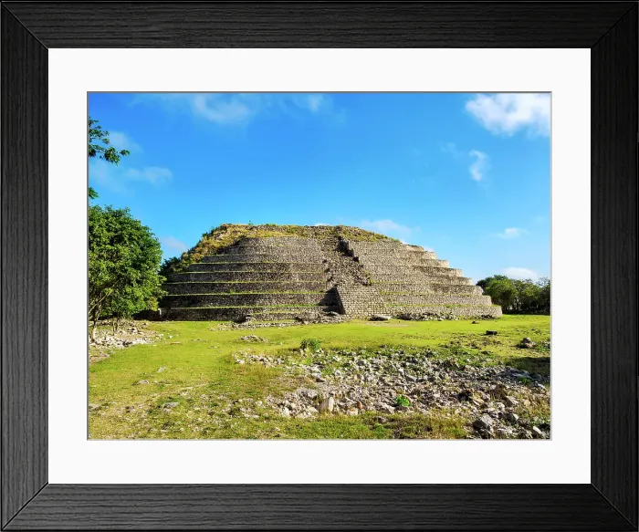 Framed Print : Kinich Kak Moo Mayan Pyramid, Izamal, Yucatan State, Mexico