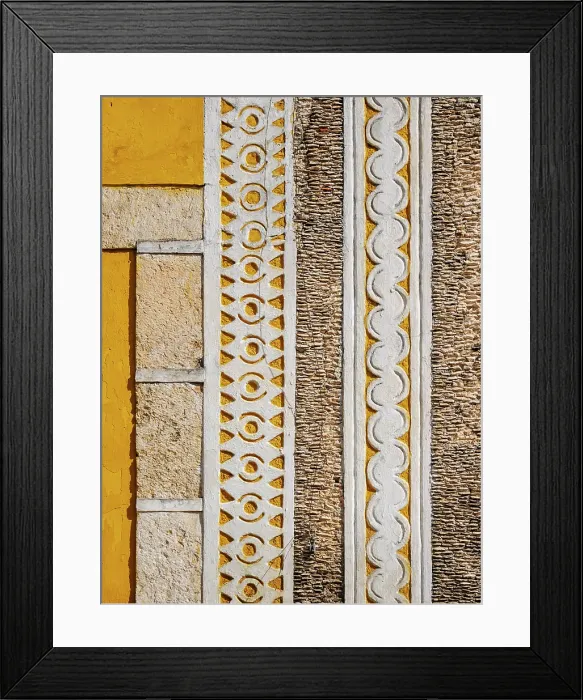 Framed Print : Architecture of Izamal, detailed view, Yucatan State, Mexico Framed Print : Architecture of Izamal, detailed view, Yucatan State, Mexico