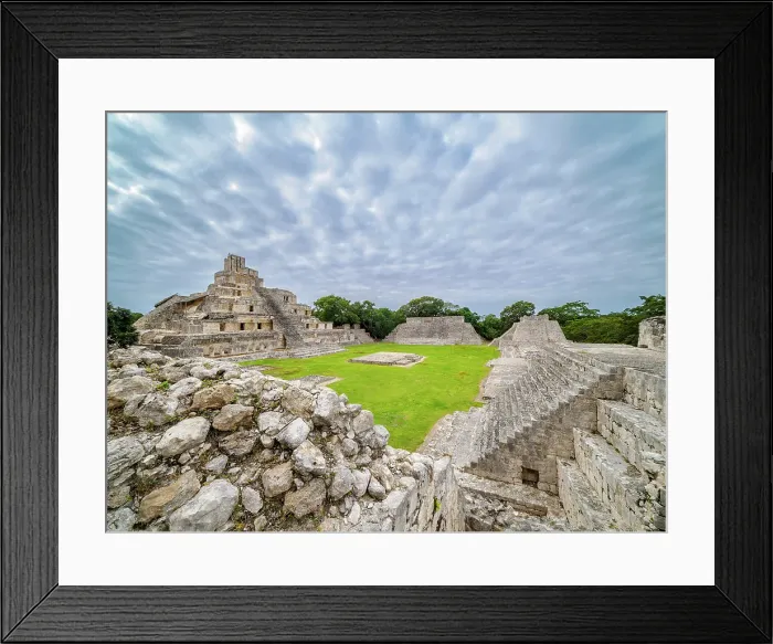 Framed Print : Temple of Five Floors, Great Acropolis, Edzna Archaeological Site, Campeche State, Mexico Framed Print : Temple of Five Floors, Great Acropolis, Edzna Archaeological Site, Campeche State, Mexico