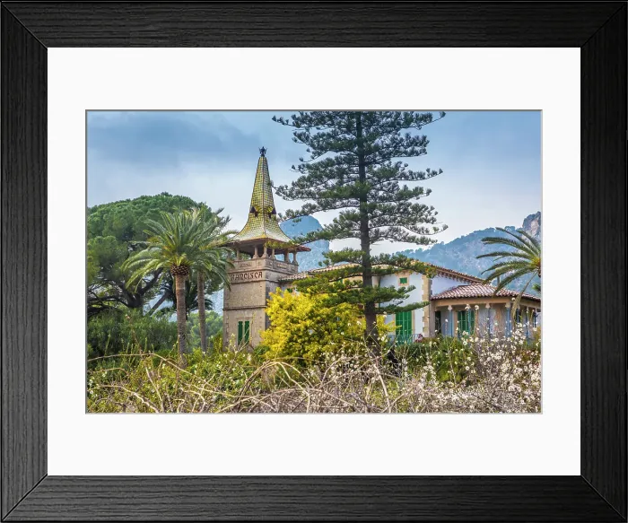 Framed Print : Gardens and Villa Francisco, Bunyola, Mallorca, Balearic Islands, Spain Framed Print : Gardens and Villa Francisco, Bunyola, Mallorca, Balearic Islands, Spain