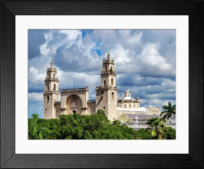 Framed Print : Catedral of San Ildefonso, elevated view, Plaza Grande, Merida, Yucatan State, Mexico Framed Print : Catedral of San Ildefonso, elevated view, Plaza Grande, Merida, Yucatan State, Mexico