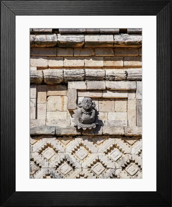 Framed Print : Quadrangle of the Nuns, detailed view, Uxmal, Yucatan State, Mexico Framed Print : Quadrangle of the Nuns, detailed view, Uxmal, Yucatan State, Mexico