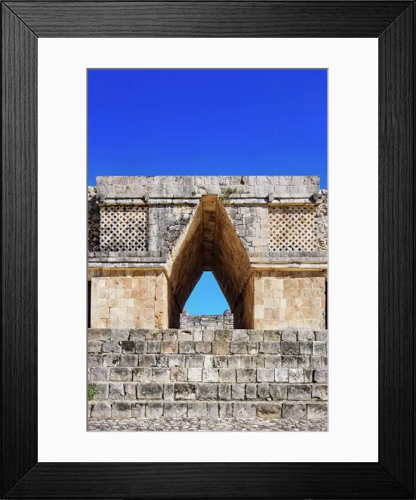 Framed Print : Corbelled Arch at the Quadrangle of the Nuns, Uxmal, Yucatan State, Mexico Framed Print : Corbelled Arch at the Quadrangle of the Nuns, Uxmal, Yucatan State, Mexico