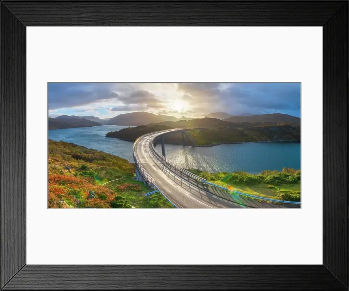 Framed Print : UK, Scotland, Highland, Sutherland, Kylesku, Kylesku Bridge Framed Print : UK, Scotland, Highland, Sutherland, Kylesku, Kylesku Bridge