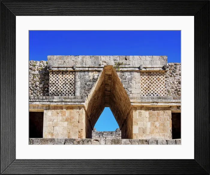 Framed Print : Corbelled Arch at the Quadrangle of the Nuns, Uxmal, Yucatan State, Mexico Framed Print : Corbelled Arch at the Quadrangle of the Nuns, Uxmal, Yucatan State, Mexico