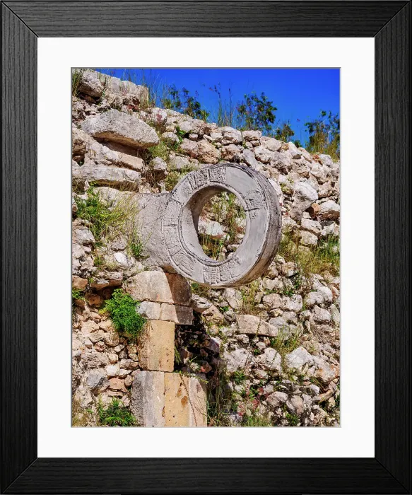 Framed Print : Stone Ring at the Ballcourt, Uxmal, Yucatan State, Mexico Framed Print : Stone Ring at the Ballcourt, Uxmal, Yucatan State, Mexico