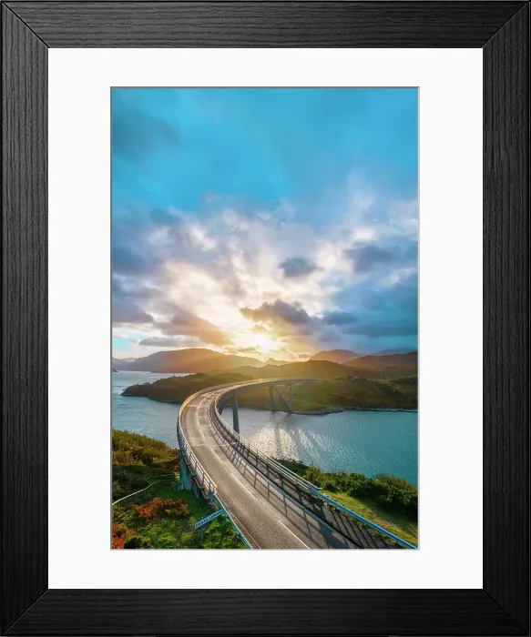 Framed Print : UK, Scotland, Highland, Sutherland, Kylesku, Kylesku Bridge Framed Print : UK, Scotland, Highland, Sutherland, Kylesku, Kylesku Bridge