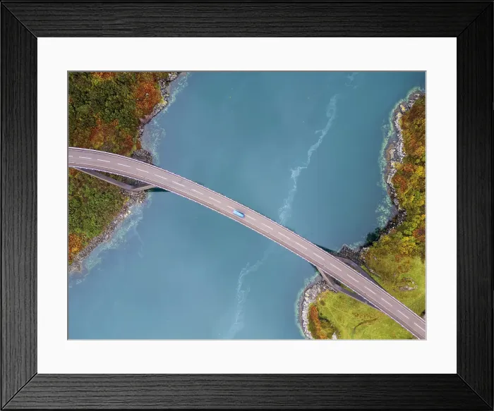 Framed Print : UK, Scotland, Highland, Sutherland, Kylesku, Kylesku Bridge Framed Print : UK, Scotland, Highland, Sutherland, Kylesku, Kylesku Bridge