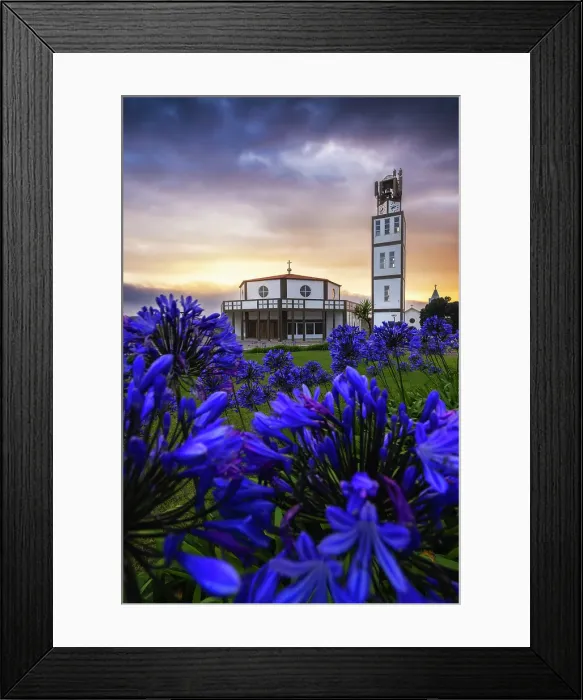 Framed Print : Igreja Matriz da Costa Nova do Prado, Ria de Aveiro, Aveiro district, Ilhavo, Norte Region, Portugal