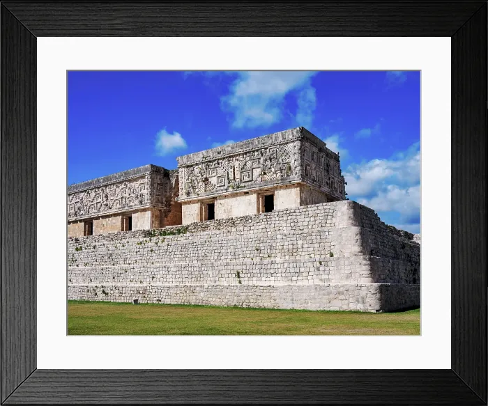 Framed Print : The Governor's Palace, Uxmal, Yucatan State, Mexico