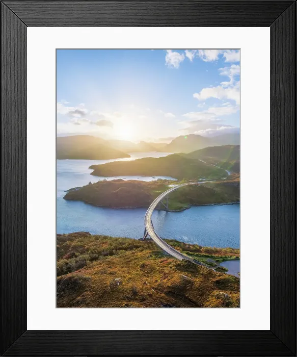 Framed Print : UK, Scotland, Highland, Sutherland, Kylesku, Kylesku Bridge Framed Print : UK, Scotland, Highland, Sutherland, Kylesku, Kylesku Bridge