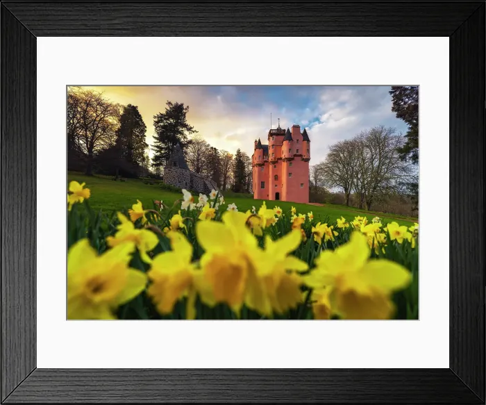 Framed Print : Craigievar Castle at sunset, Alford, Aberdeenshire, Scotland, United Kingdom Framed Print : Craigievar Castle at sunset, Alford, Aberdeenshire, Scotland, United Kingdom