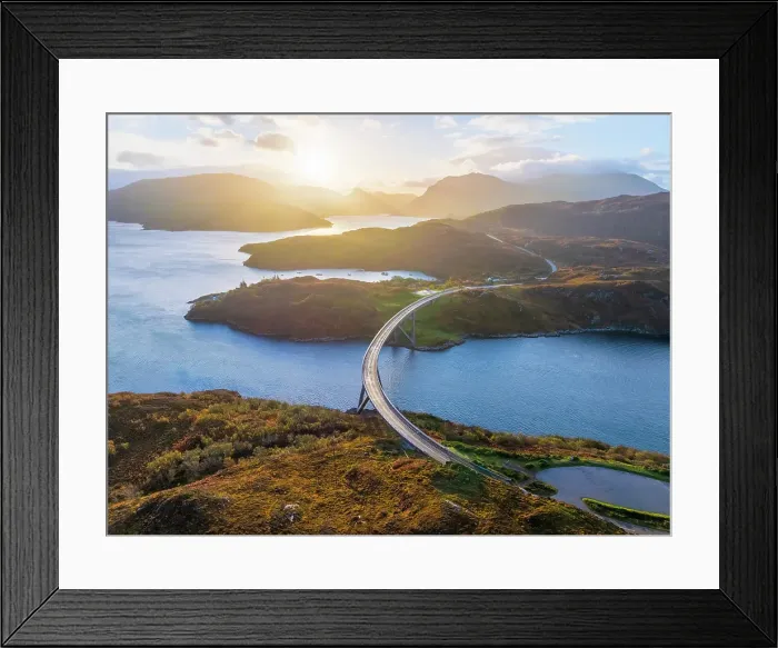 Framed Print : UK, Scotland, Highland, Sutherland, Kylesku, Kylesku Bridge Framed Print : UK, Scotland, Highland, Sutherland, Kylesku, Kylesku Bridge