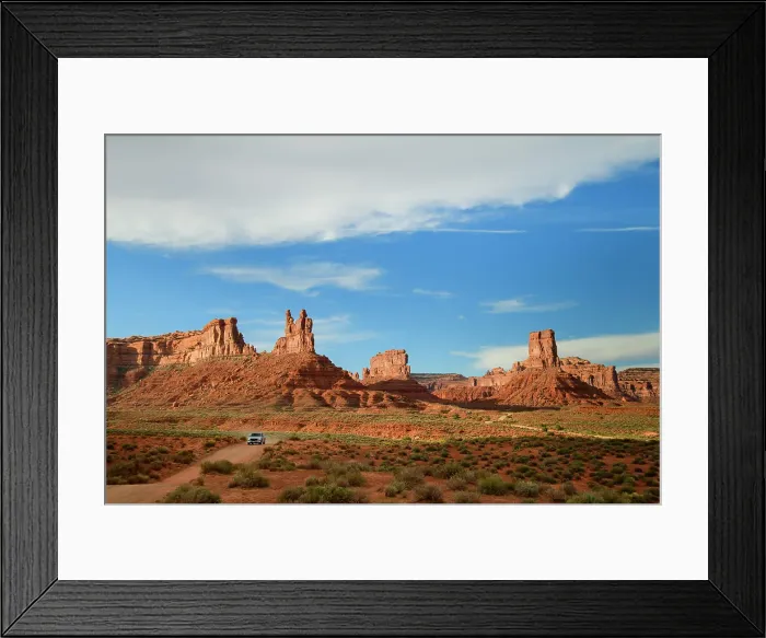 Framed Print : USA, Utah, Southwest, Colorado Plateau, San Juan County, Mexican Hat, Valley of the Gods Framed Print : USA, Utah, Southwest, Colorado Plateau, San Juan County, Mexican Hat, Valley of the Gods