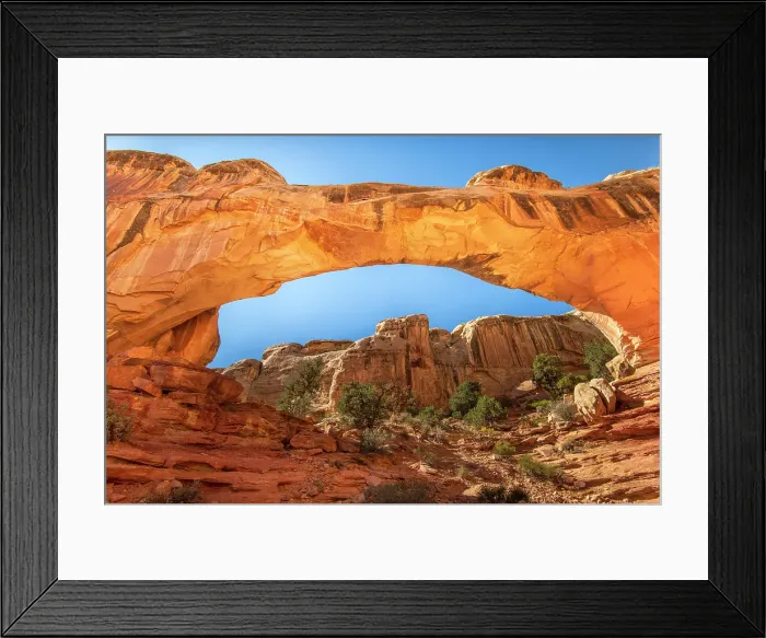 Framed Print : USA, Utah, Southwest, Colorado Plateau, Capitol Reef, National Park, Hickman Bridge Framed Print : USA, Utah, Southwest, Colorado Plateau, Capitol Reef, National Park, Hickman Bridge