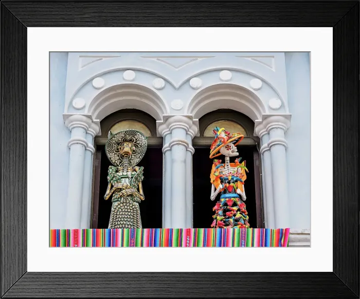 Framed Print : Dressed Skeletons, symbol of the Day of the Dead, Merida, Yucatan State, Mexico Framed Print : Dressed Skeletons, symbol of the Day of the Dead, Merida, Yucatan State, Mexico