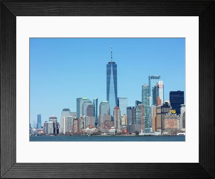 Framed Print : Manhattan and the One World Trade Centre, New York City, New York, USA Framed Print : Manhattan and the One World Trade Centre, New York City, New York, USA