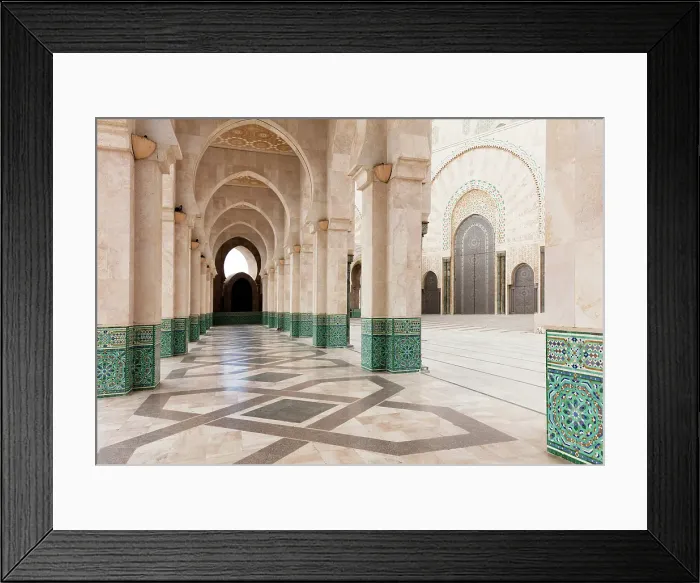 Framed Print : The vast exterior of the Mosque of Hassan II, Casablanca, Northern Morocco Framed Print : The vast exterior of the Mosque of Hassan II, Casablanca, Northern Morocco