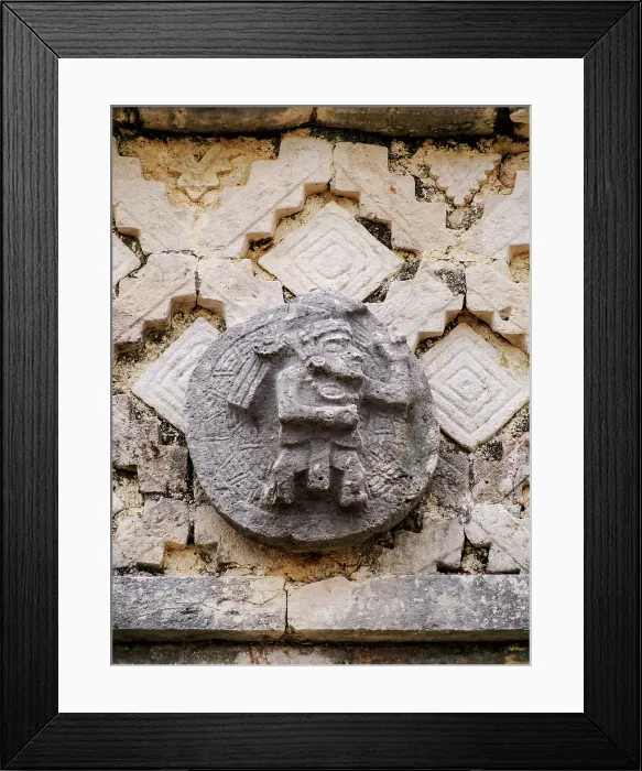 Framed Print : Quadrangle of the Nuns, detailed view, Uxmal, Yucatan State, Mexico Framed Print : Quadrangle of the Nuns, detailed view, Uxmal, Yucatan State, Mexico
