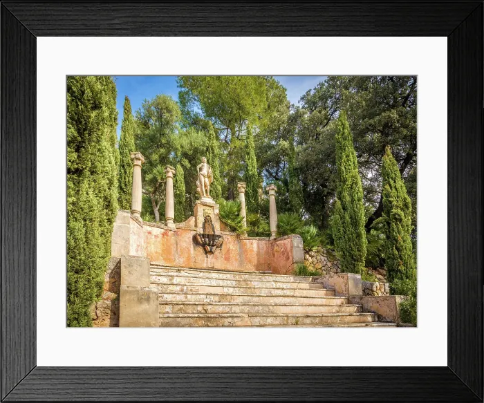Framed Print : Statue of Apollo in the upper gardens of the Raixa estate, Bunyola, Mallorca, Balearic Islands, Spain Framed Print : Statue of Apollo in the upper gardens of the Raixa estate, Bunyola, Mallorca, Balearic Islands, Spain