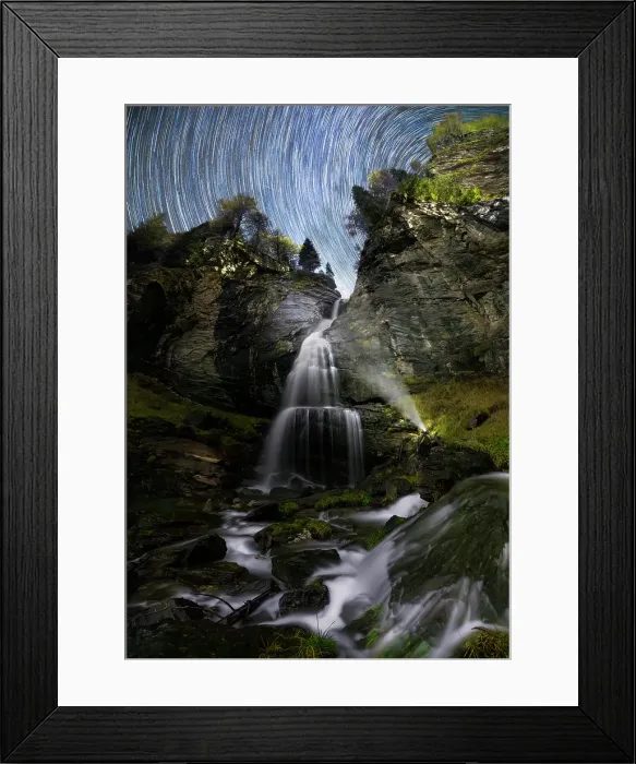 Framed Print : Startrail at Hell‚ Framed Print : Startrail at Hell‚
