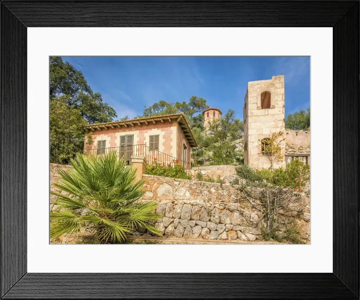 Framed Print : View of the viewing pavilion in the upper gardens of the Raixa estate, Bunyola, Mallorca, Balearic Islands, Spain Framed Print : View of the viewing pavilion in the upper gardens of the Raixa estate, Bunyola, Mallorca, Balearic Islands, Spain