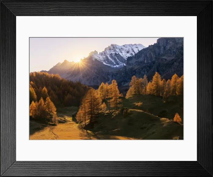 Framed Print : Sunset over Cervandone mountain at Crampiolo during autumn, Alpe Devero, Baceno, Verbano Cusio Ossola, Piedmont, Italy Framed Print : Sunset over Cervandone mountain at Crampiolo during autumn, Alpe Devero, Baceno, Verbano Cusio Ossola, Piedmont, Italy
