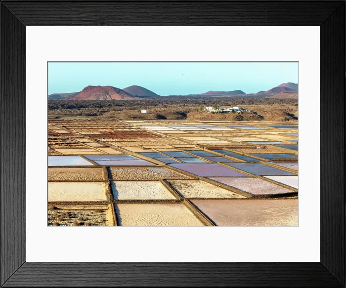 Framed Print : Janubio Salt Flats (Salinas de Janubio), near Playa Blanca, Lanzarote, Canary Islands, Spain Framed Print : Janubio Salt Flats (Salinas de Janubio), near Playa Blanca, Lanzarote, Canary Islands, Spain