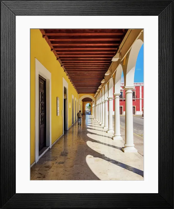 Framed Print : Campeche Library Building, Independence Square, Campeche City, Campeche State, Mexico Framed Print : Campeche Library Building, Independence Square, Campeche City, Campeche State, Mexico