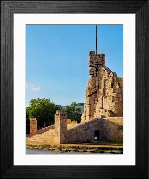 Framed Print : Monumento a La Patria, monument to the homeland at sunset, Paseo de Montejo, Merida, Yucatan State, Mexico Framed Print : Monumento a La Patria, monument to the homeland at sunset, Paseo de Montejo, Merida, Yucatan State, Mexico