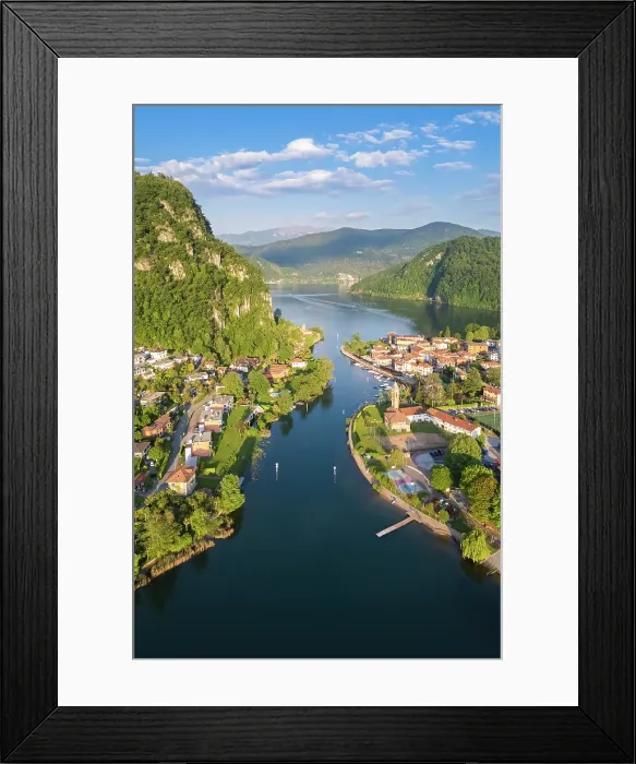 Framed Print : small italian village of Lavena. Lavena Ponte Tresa, Varese district, Lombardy, Italy Framed Print : small italian village of Lavena. Lavena Ponte Tresa, Varese district, Lombardy, Italy