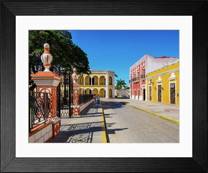 Framed Print : Architecture of the Independence Square, Campeche City, Campeche State, Mexico Framed Print : Architecture of the Independence Square, Campeche City, Campeche State, Mexico