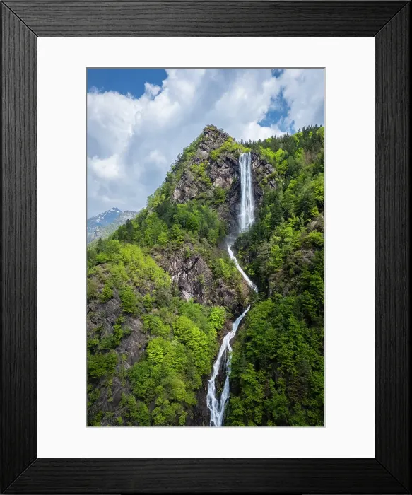 Framed Print : artificial waterfall of Fondra, the highest in Italy. Fondra, Isola di Fondra, Bergamo province, Brembana valley, Lombardy, Italy Framed Print : artificial waterfall of Fondra, the highest in Italy. Fondra, Isola di Fondra, Bergamo province, Brembana valley, Lombardy, Italy