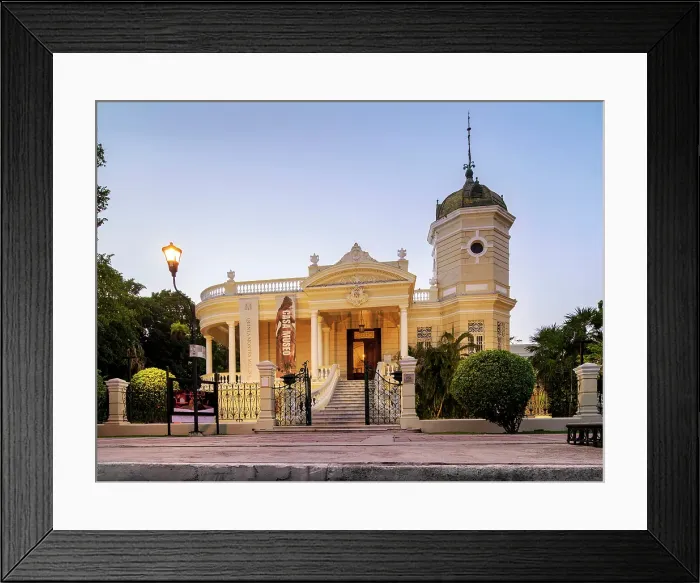 Framed Print : Casa Museo Montes Molina at dusk, Paseo de Montejo, Merida, Yucatan State, Mexico Framed Print : Casa Museo Montes Molina at dusk, Paseo de Montejo, Merida, Yucatan State, Mexico