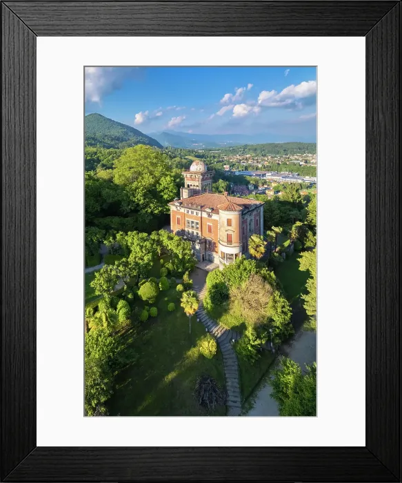 Framed Print : Villa Toeplitz and its gardens. Varese, Lombardy, Italy Framed Print : Villa Toeplitz and its gardens. Varese, Lombardy, Italy