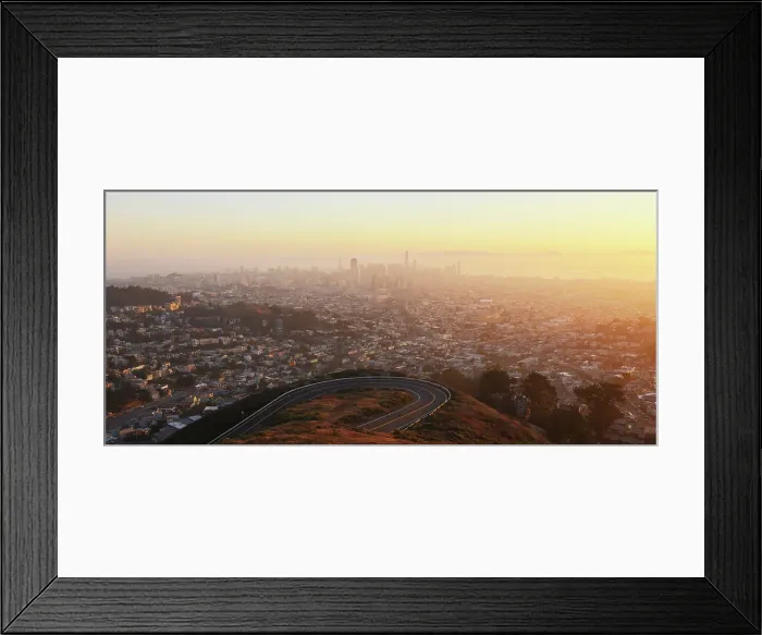 Framed Print : San Francisco from Twin Peaks at dawn, San Francisco, Califormia, USA