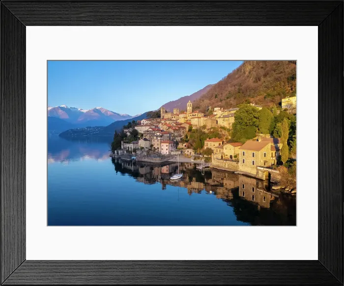 Framed Print : Village of Corenno Plinio. Dervio, Lake Como, Lecco province, Lombardy, Italy Framed Print : Village of Corenno Plinio. Dervio, Lake Como, Lecco province, Lombardy, Italy