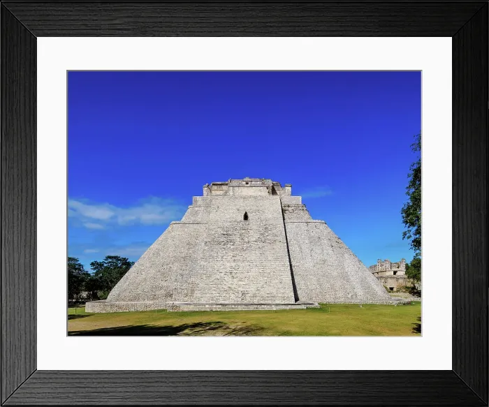 Framed Print : Pyramid of the Fortune-teller or Pyramid of the Magician, Uxmal, Yucatan State, Mexico