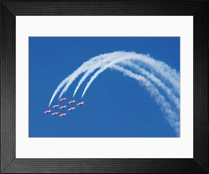 Framed Print : The Snowbirds, 431 Air Demonstration Squadron, Royal Canadian Air Force, flying over the Bay Area during Fleet Week, San Francisco, Califonria, USA